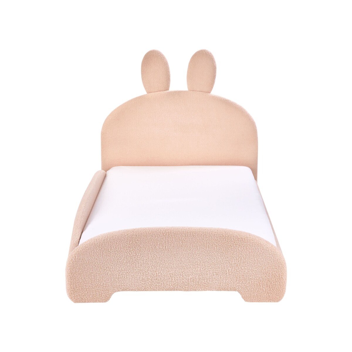 Łóżko Boucle PERROS 90 x 200 cm Beżowy