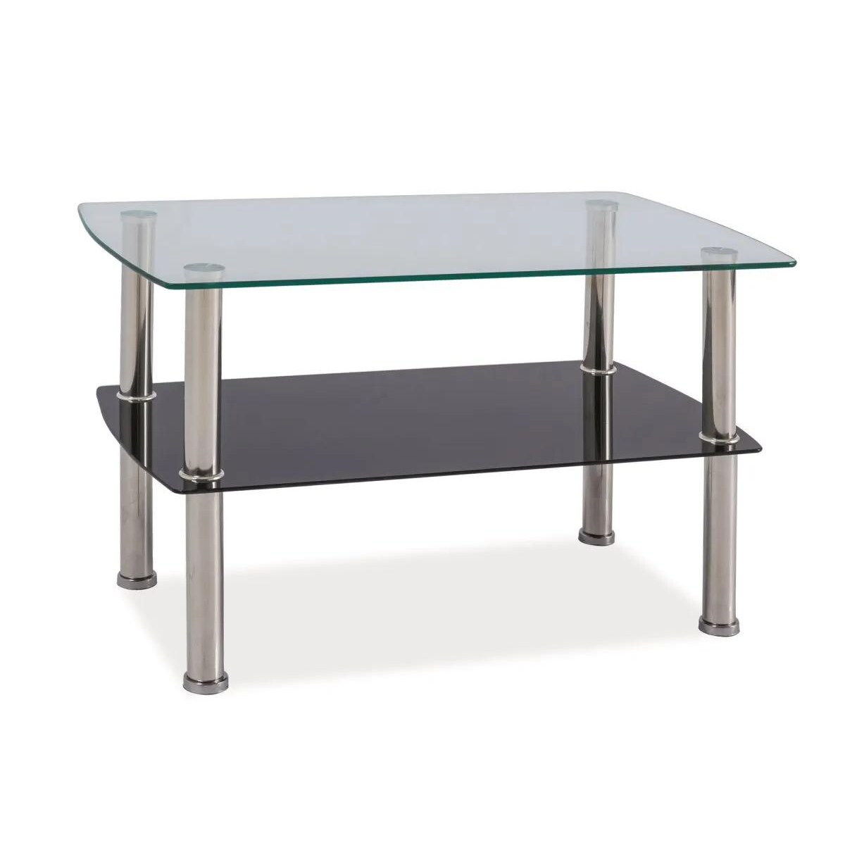 Ława IRENE 75x45 transparentna/chrom