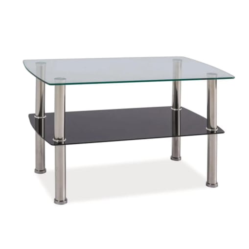 Ława IRENE 75x45 transparentna/chrom