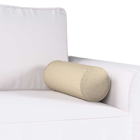 Poduszka wałek prosty, szaro-beżowy szenil, Ø16 x 40 cm, City