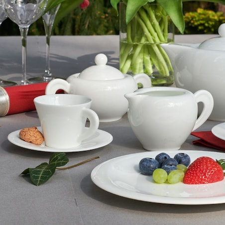 VILLA ITALIA Talerzyk deserowy śniadaniowy 20 cm porcelanowy NAOMI WHITE