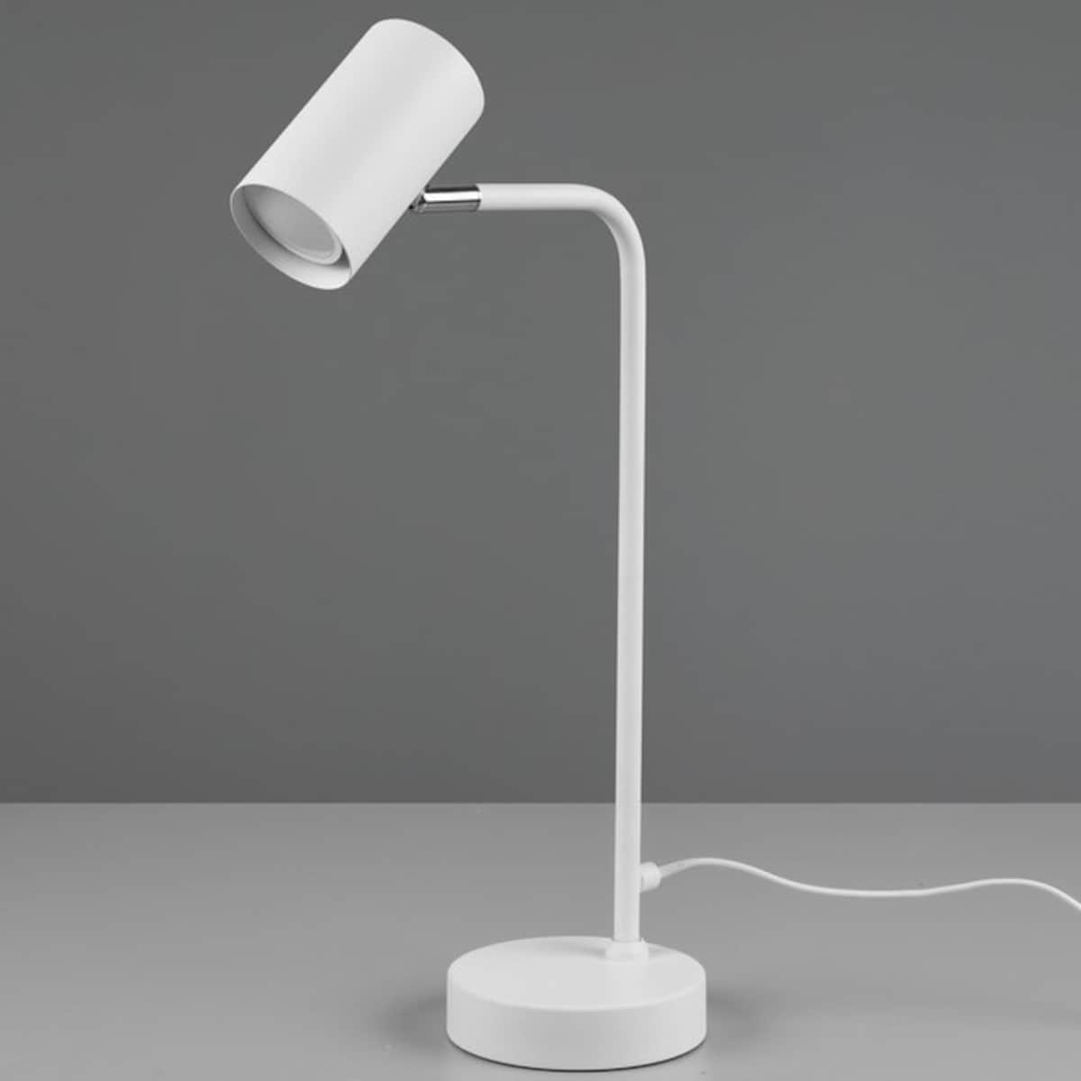 Biurkowa LAMPKA stojąca MARLEY  512400131 Trio metalowa LAMPA stołowa regulowana biała