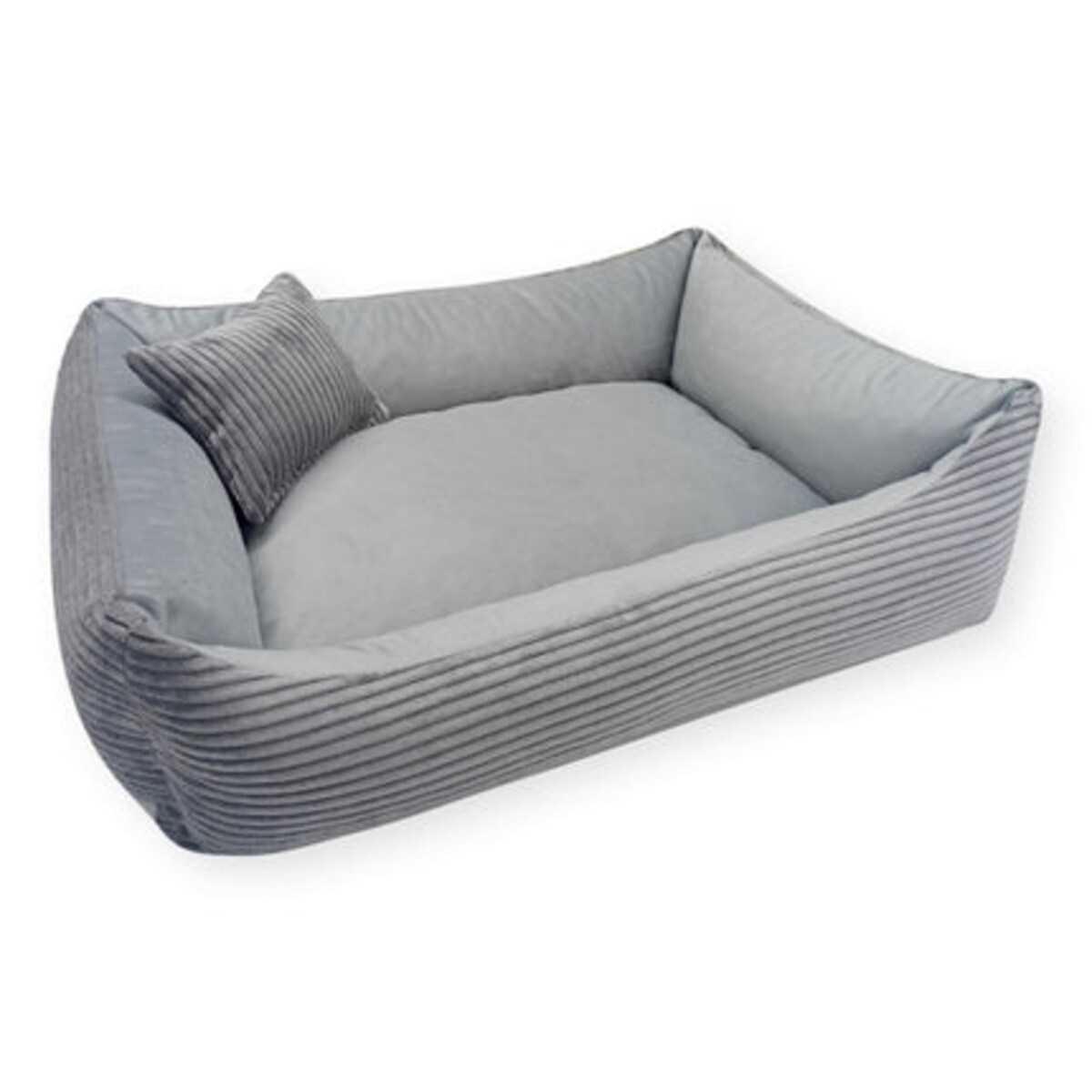 Sztruksowe legowisko dla psa MOLLY, 120x100 cm, Szary