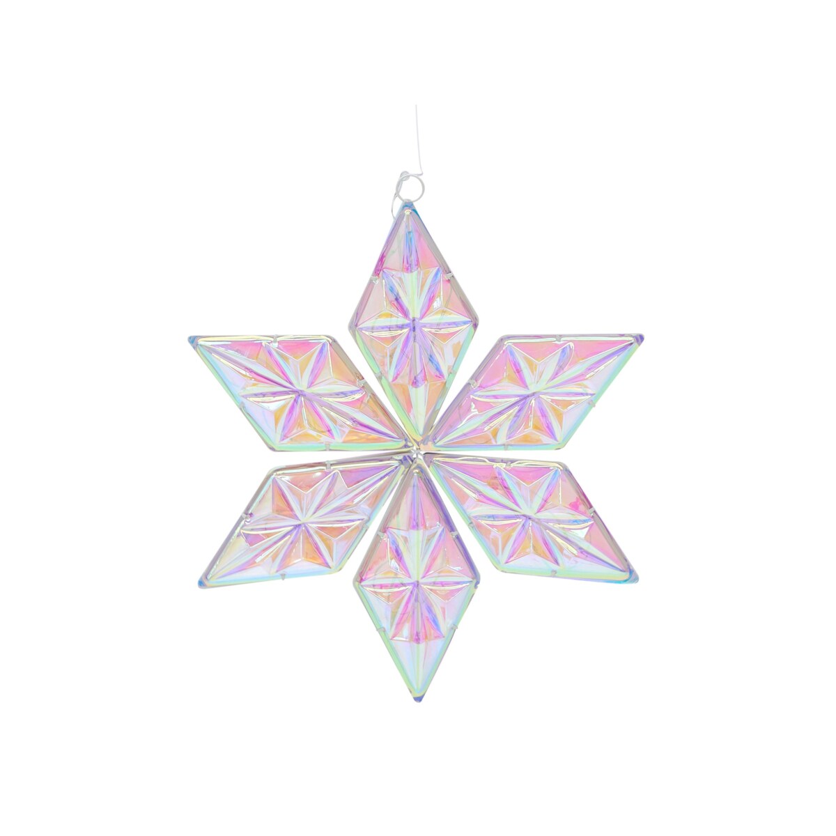 Zestaw 3 dekoracji wiszących RENSJON Gwiazda 25/35/46 cm Kolorowy