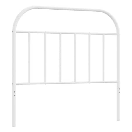 vidaXL Metalowe wezgłowie, białe, 100 cm