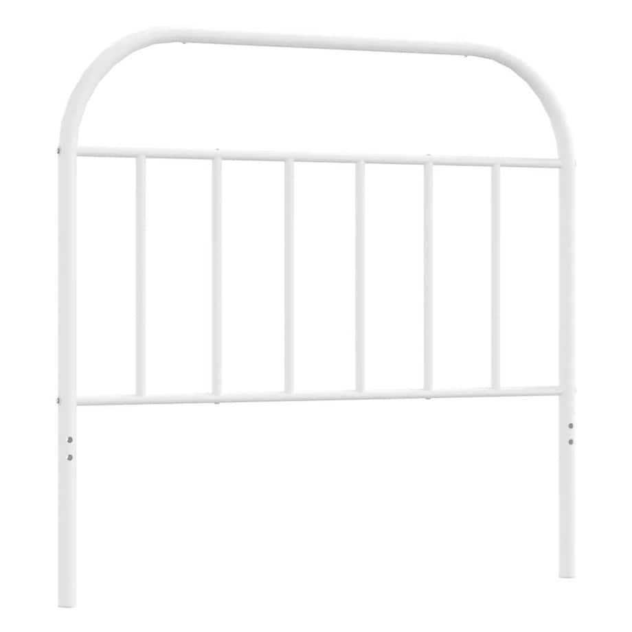 vidaXL Metalowe wezgłowie, białe, 100 cm