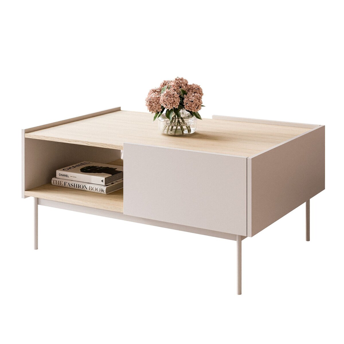 Ława ESSENCE L97 z szufladą kaszmir dąb linea