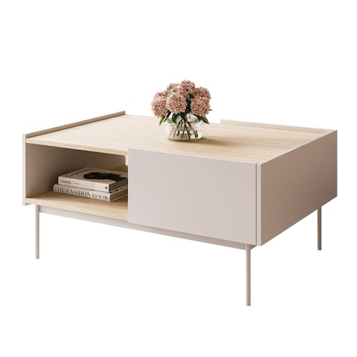 Ława ESSENCE L97 z szufladą kaszmir dąb linea