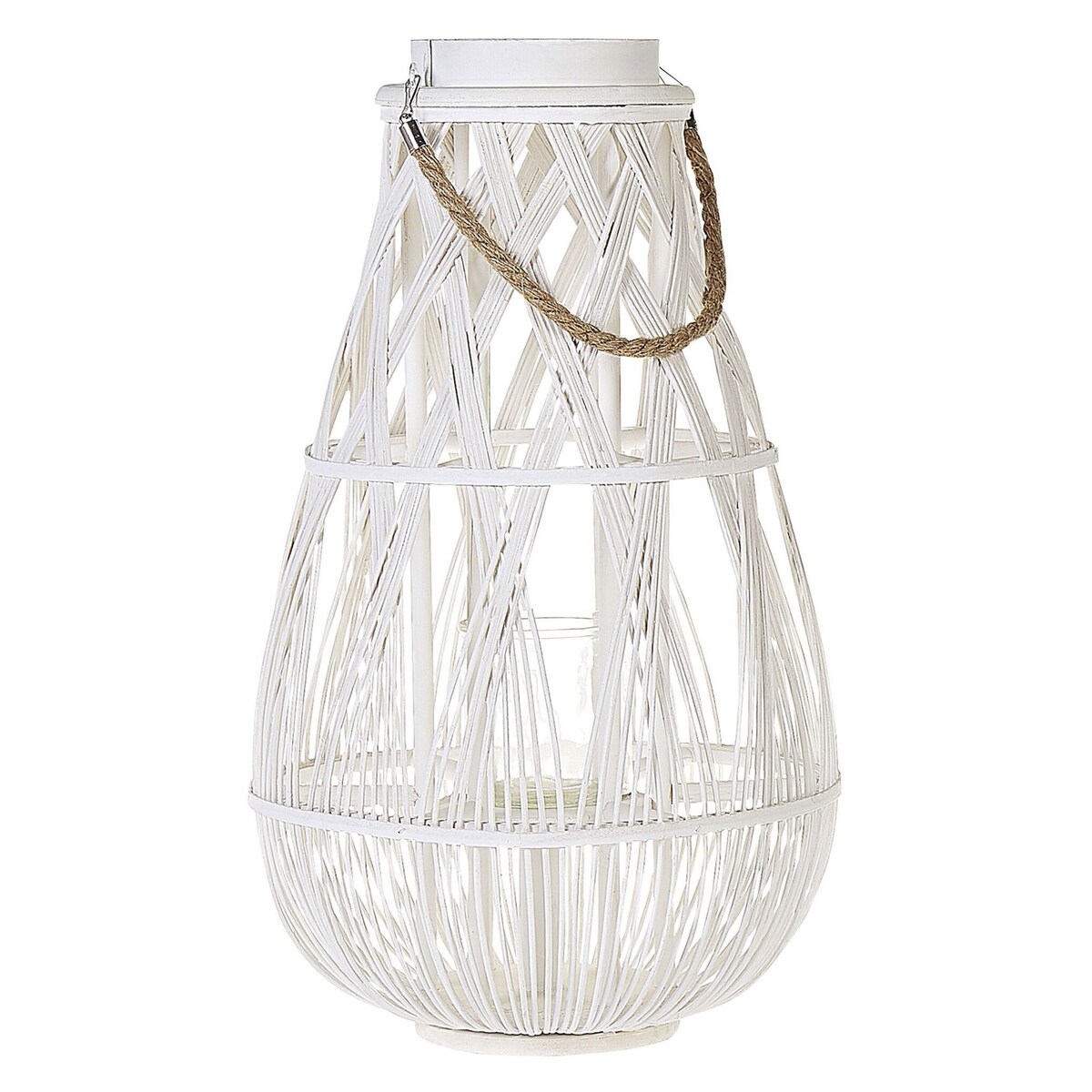 Lampion TONGA Bambus 56 cm Biały