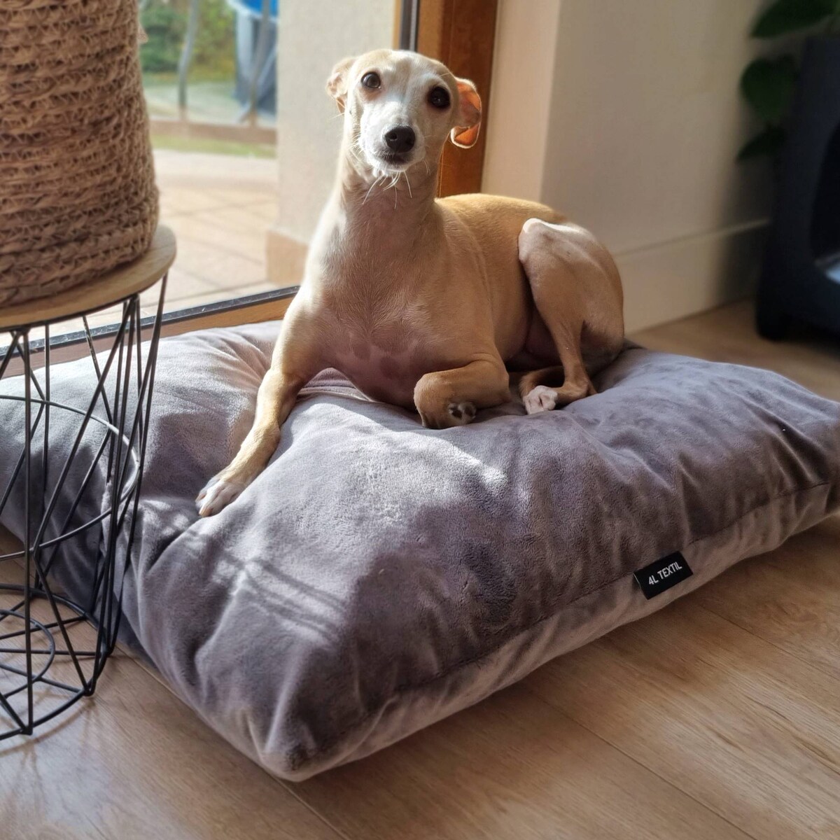 Miękka poduszka dla psa MALIBU, 100x80 cm, Grafit