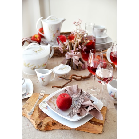 Zestaw obiadowo-kawowy dla 6 osób 30 el. Akcent Letni Czar G860