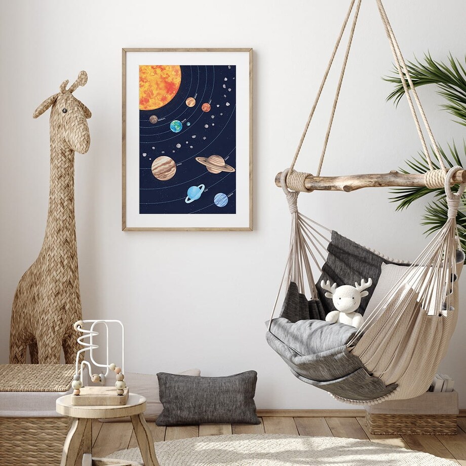 Plakat dla dzieci Planety 50x70