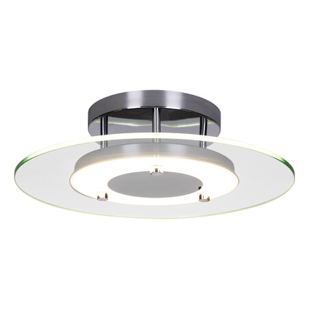 Lampa Sufitowa BRITOP Lighting 1xLED 22W Kombinacja Chromu z Transparentnym Szkłem, Polski Producent, 1 szt.