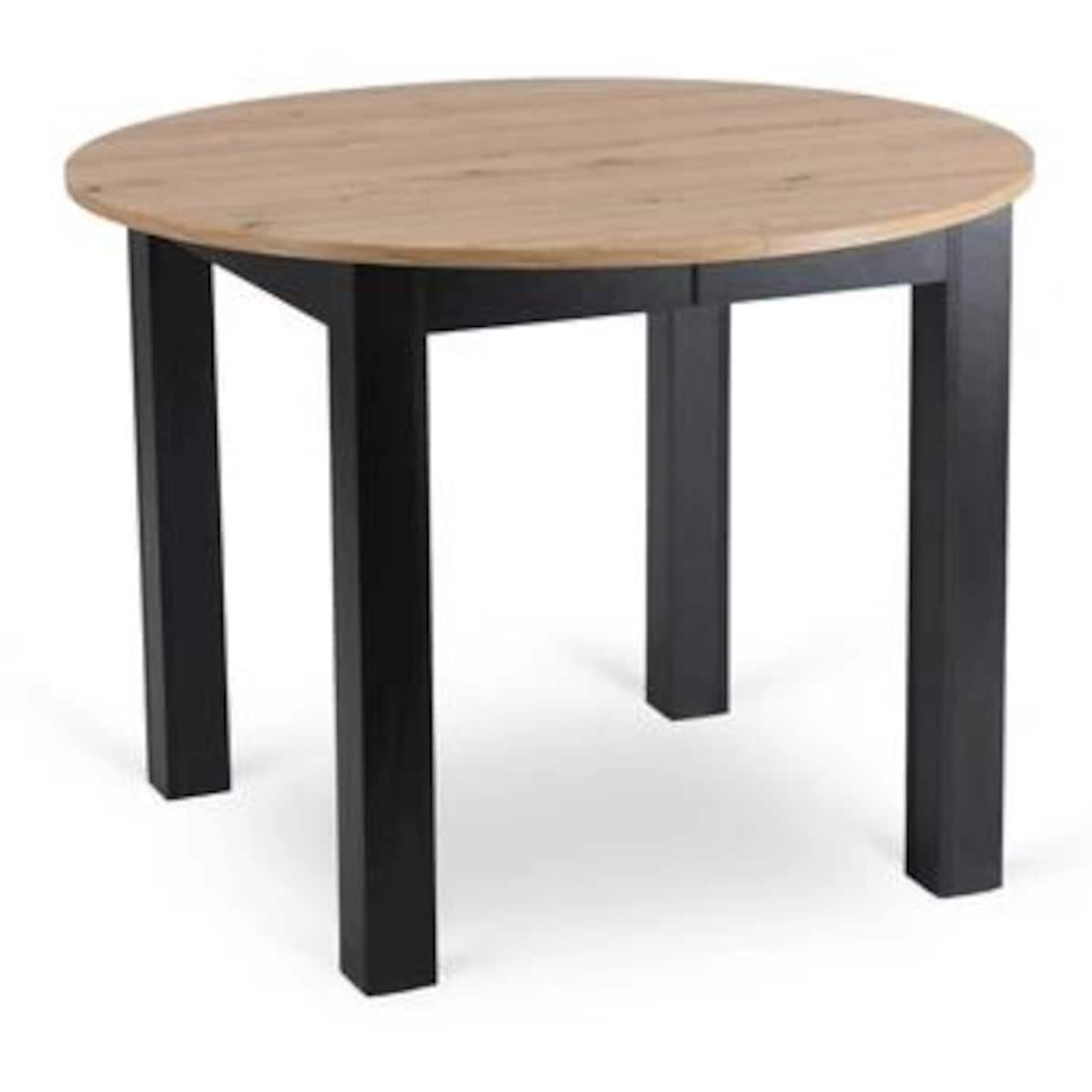 Stół okrągły rozkładany do jadalni dąb artisan 102-142 cm HARRY