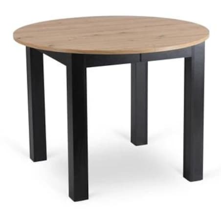 Stół okrągły rozkładany do jadalni dąb artisan 102-142 cm HARRY
