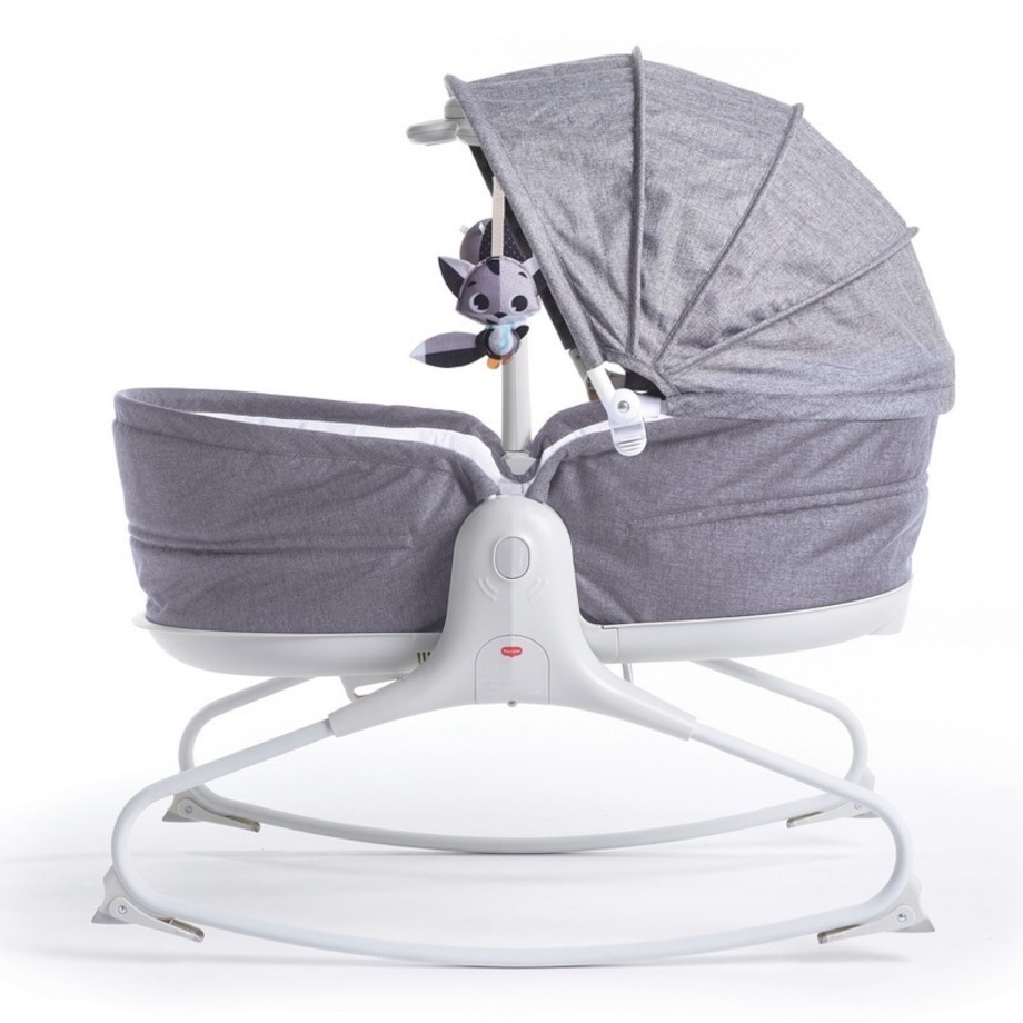 Wielofunkcyjny bujaczek Tiny z budką - Szary