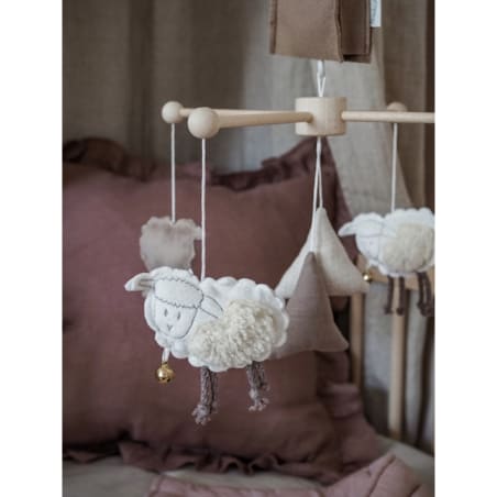 Owieczki – karuzela do łóżeczka z obrotową pozytywką