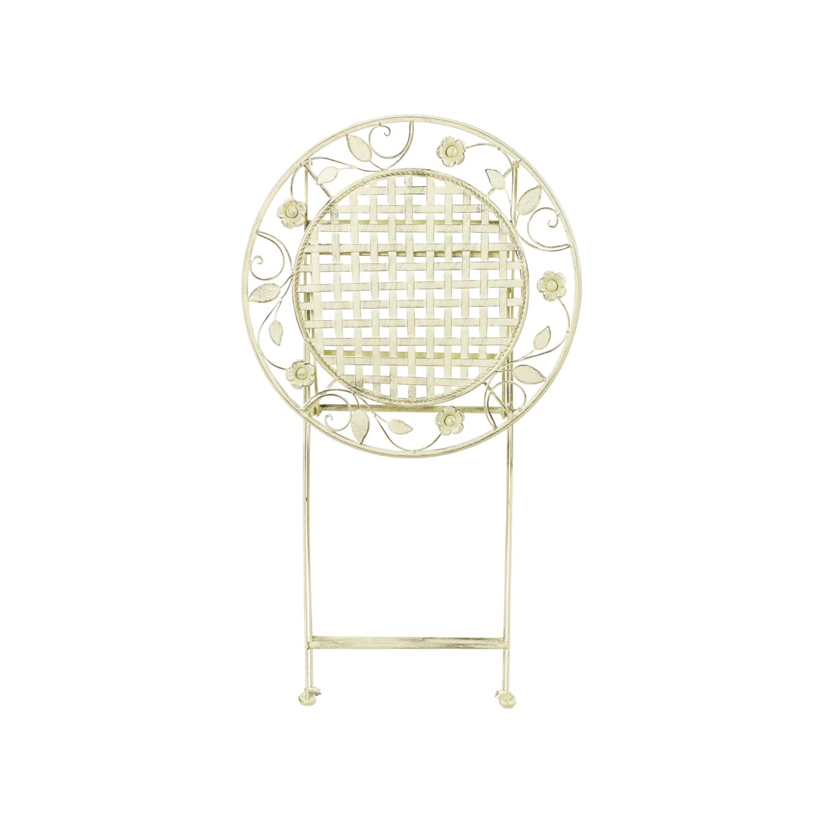 Stolik ogrodowy barowy metalowy  60 cm zielony BIVIO