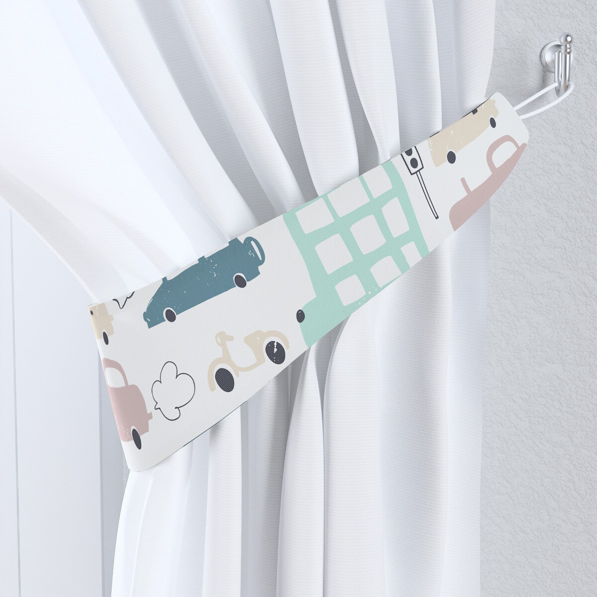 Podwiązka do zasłon, kolorowy, 12 x 70 cm, Magic Collection