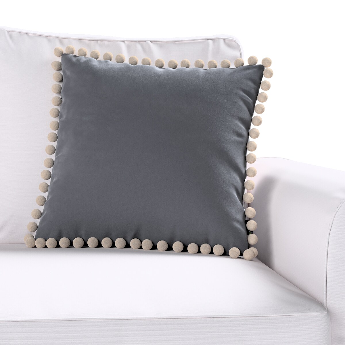 Poszewka Wera na poduszkę 45x45 grafitowy szary