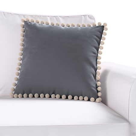 Poszewka Wera na poduszkę 45x45 grafitowy szary