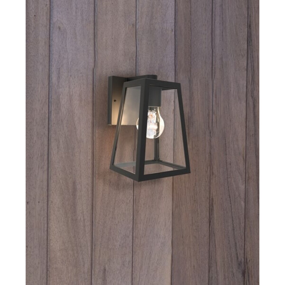 Elewacyjna LAMPA ogrodowa FIA 5290903012 Lutec ścienna OPRAWA zewnętrzna metalowa IP44 czarna