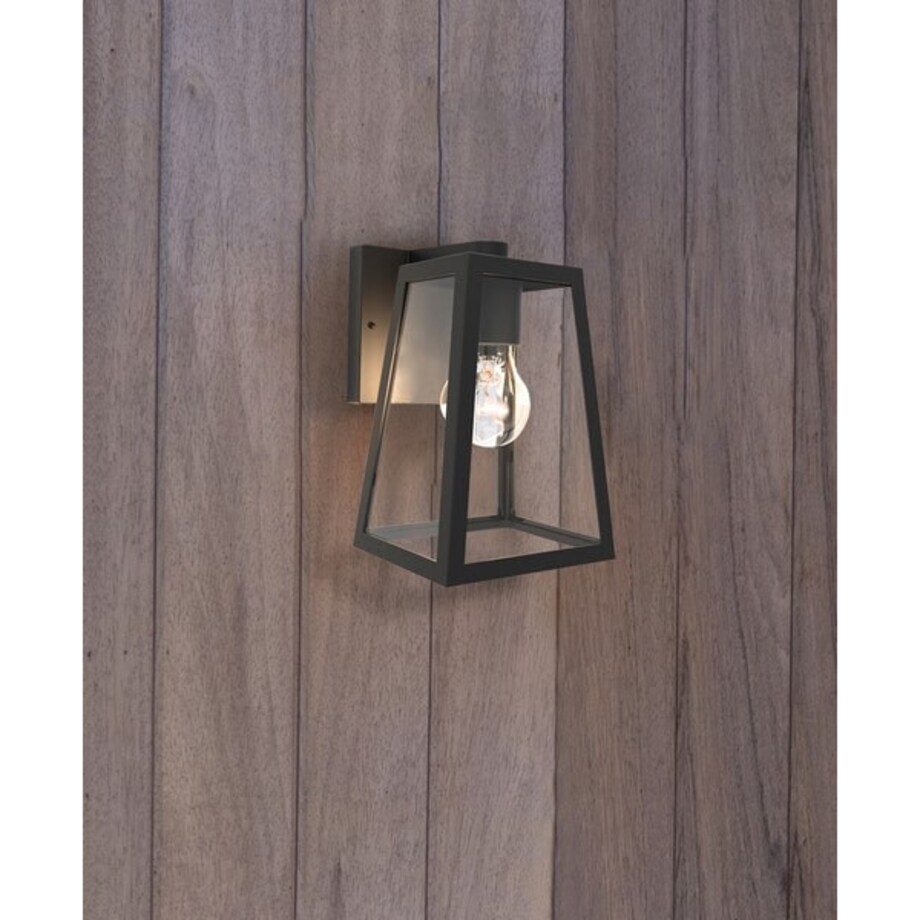 Elewacyjna LAMPA ogrodowa FIA 5290903012 Lutec ścienna OPRAWA zewnętrzna metalowa IP44 czarna