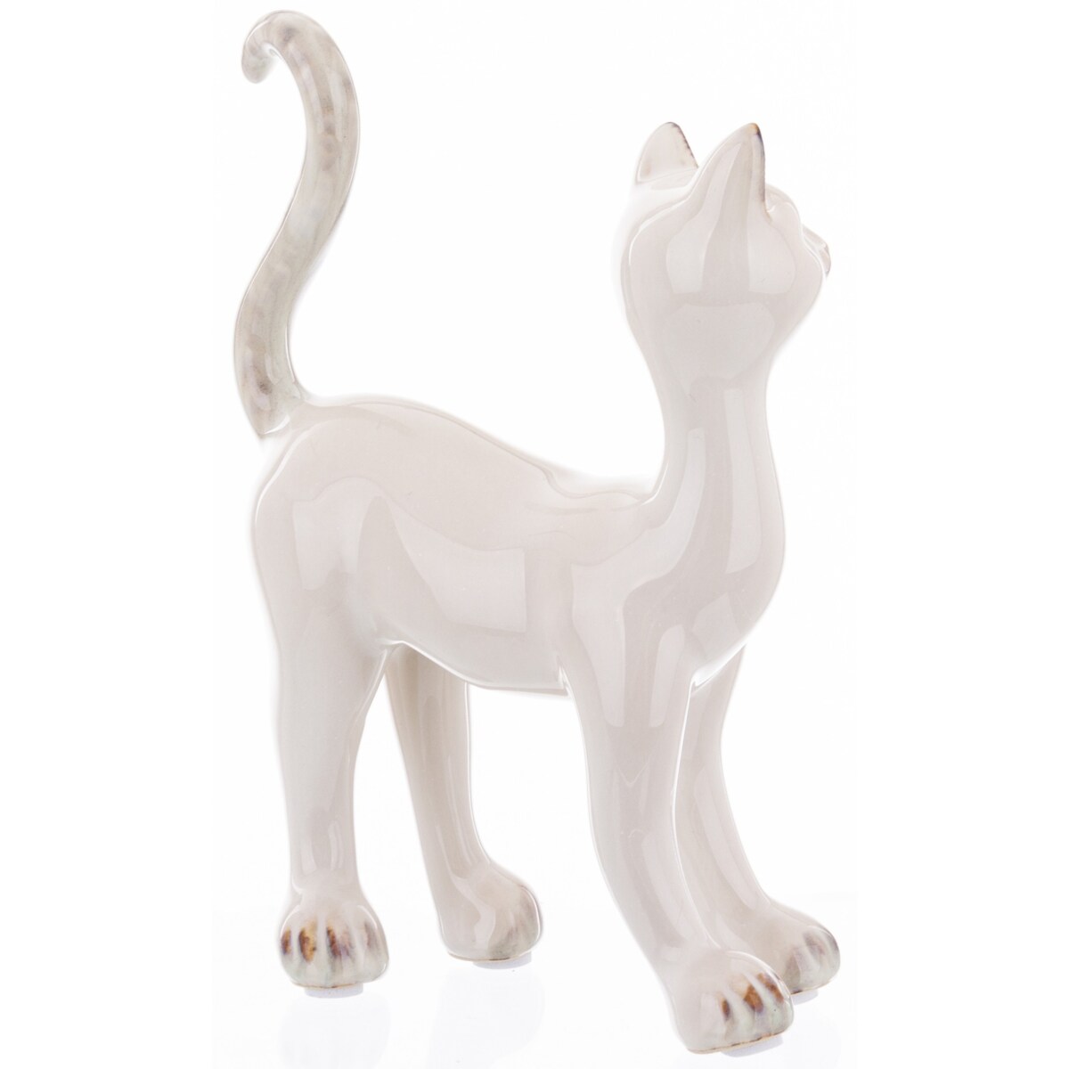 Dekoracja - ceramiczna figurka kota 16x11x5 cm KATTUNGE