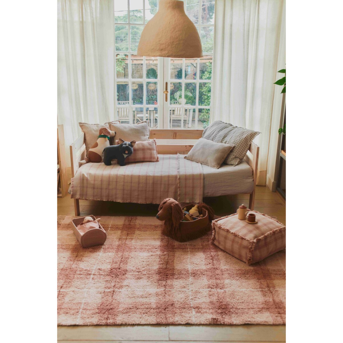 Dywan Tartan – Rose 90×120 cm Wouf Wouf, Lorena Canals