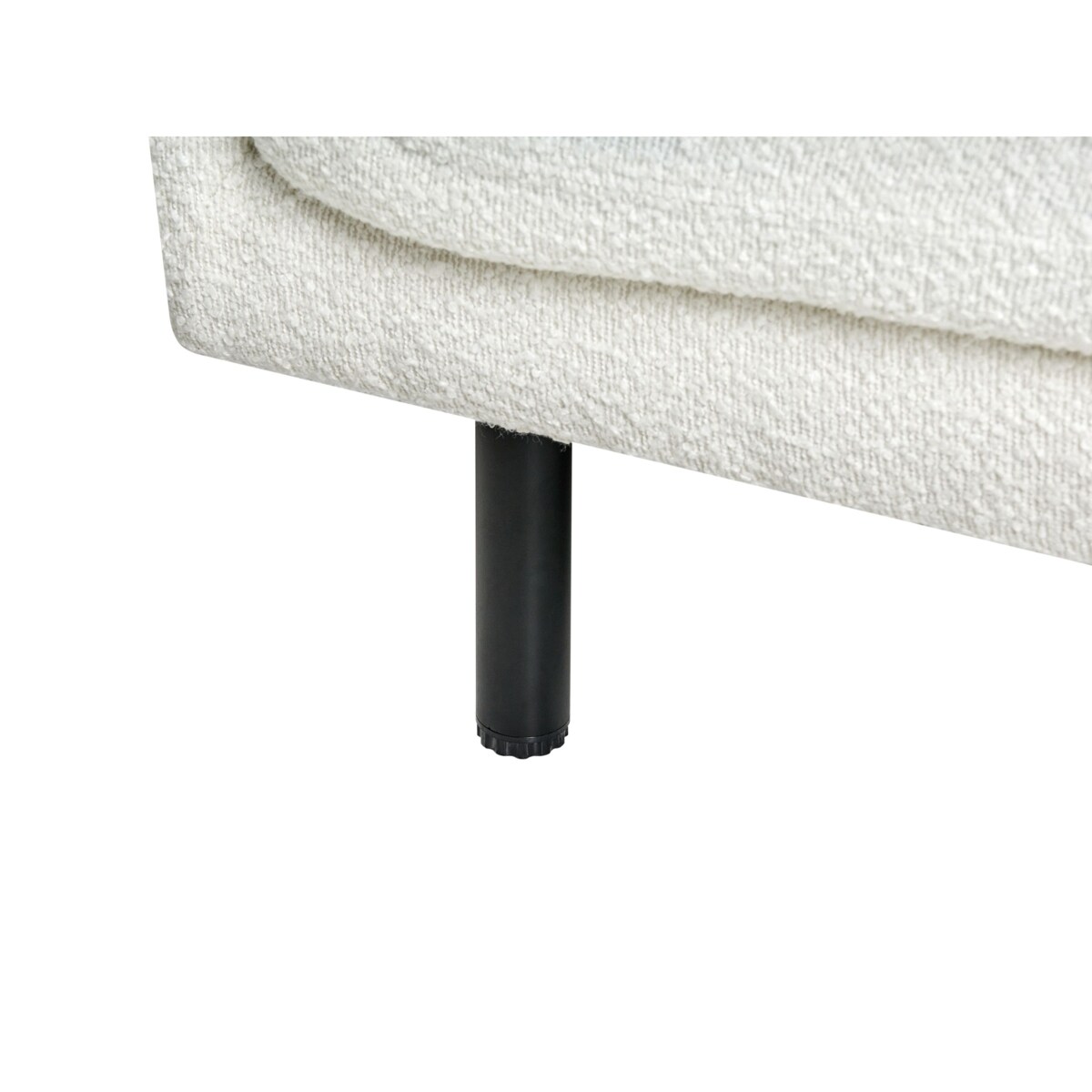 Sofa VORGOD Boucle Złamana biel dla 2 osób