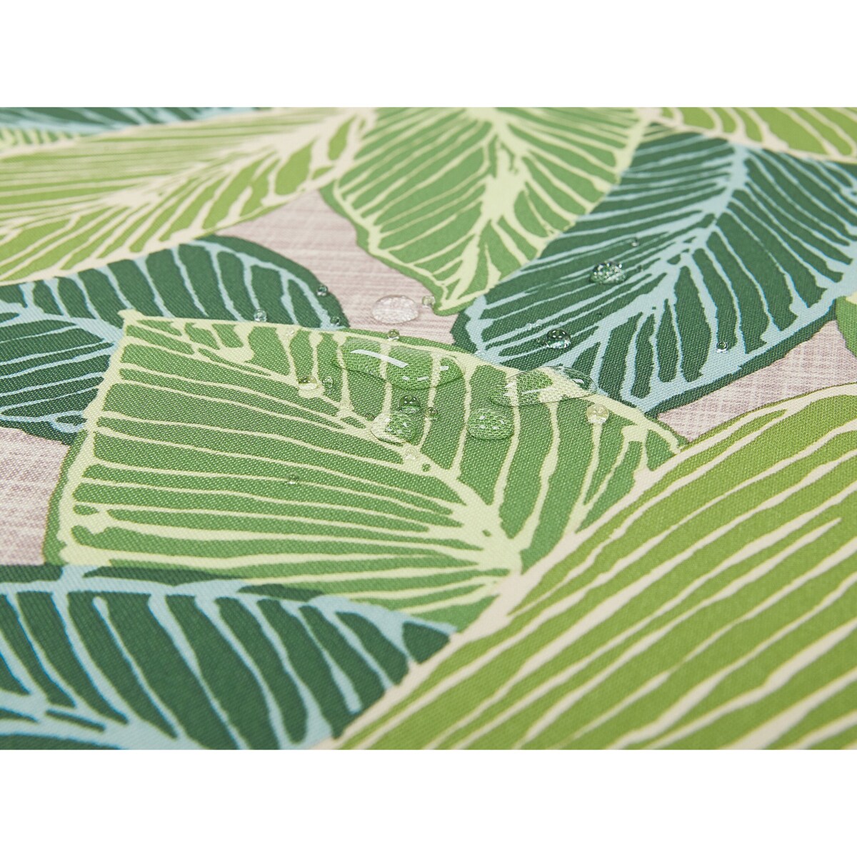 Zestaw 8 poduszek na krzesła ogrodowe w liście zielony SASSARI