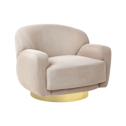 Fotel LEJRE Beżowoszary