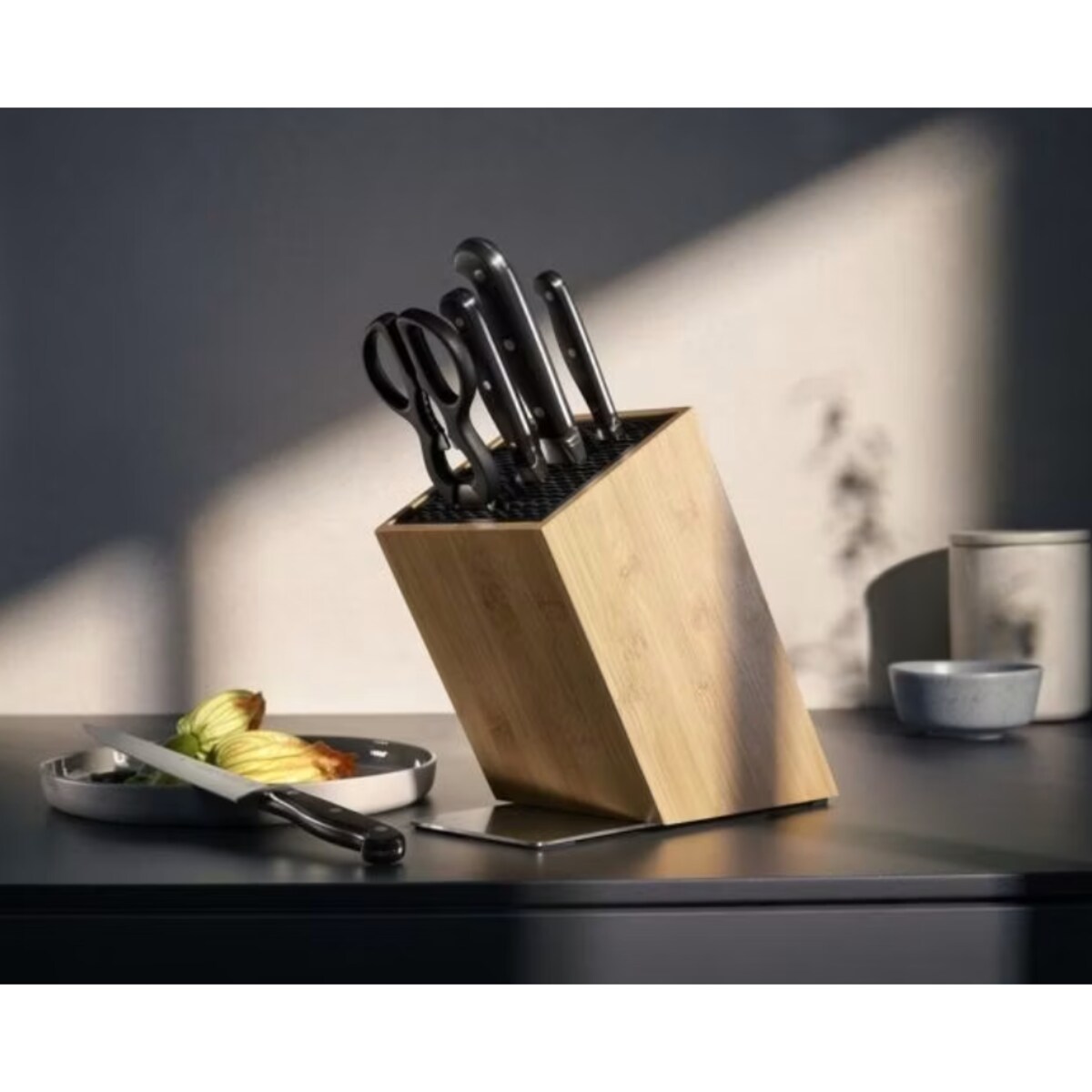 Zestaw 4 noży w bloku + nożyczki Spitzenklasse Plus, WMF