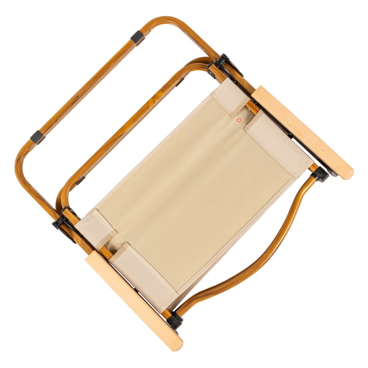 Krzesło kempingowe składany drevo 61cm stalowe, beżowe