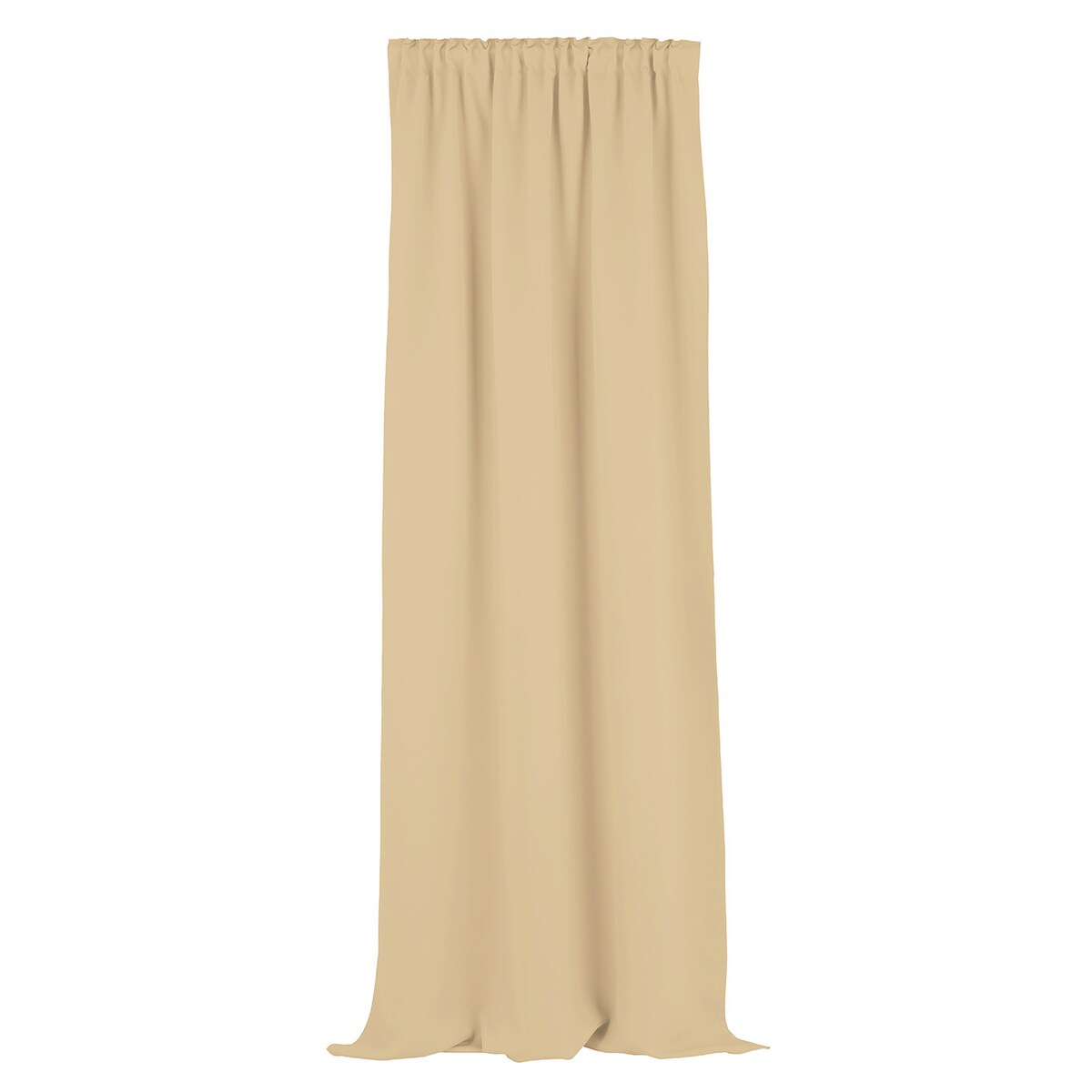 Zasłona zaciemniająca na taśmie marszczącej jasny beż 140 x 280 cm 1 szt. 140x280 beżowy