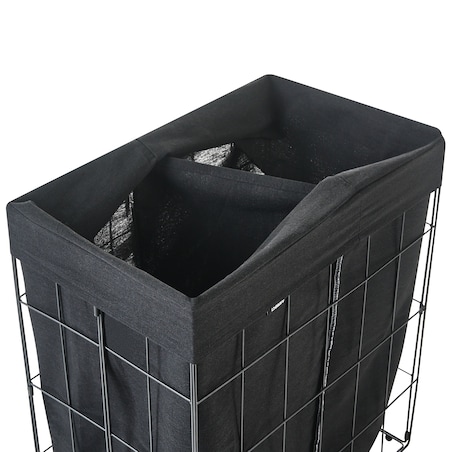 Kosz na pranie CULPINA Metal Czarny 100 L