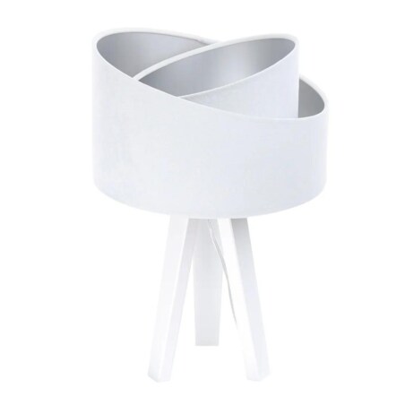 Lampa stołowa GEMSTONE biała/srebrna/biała