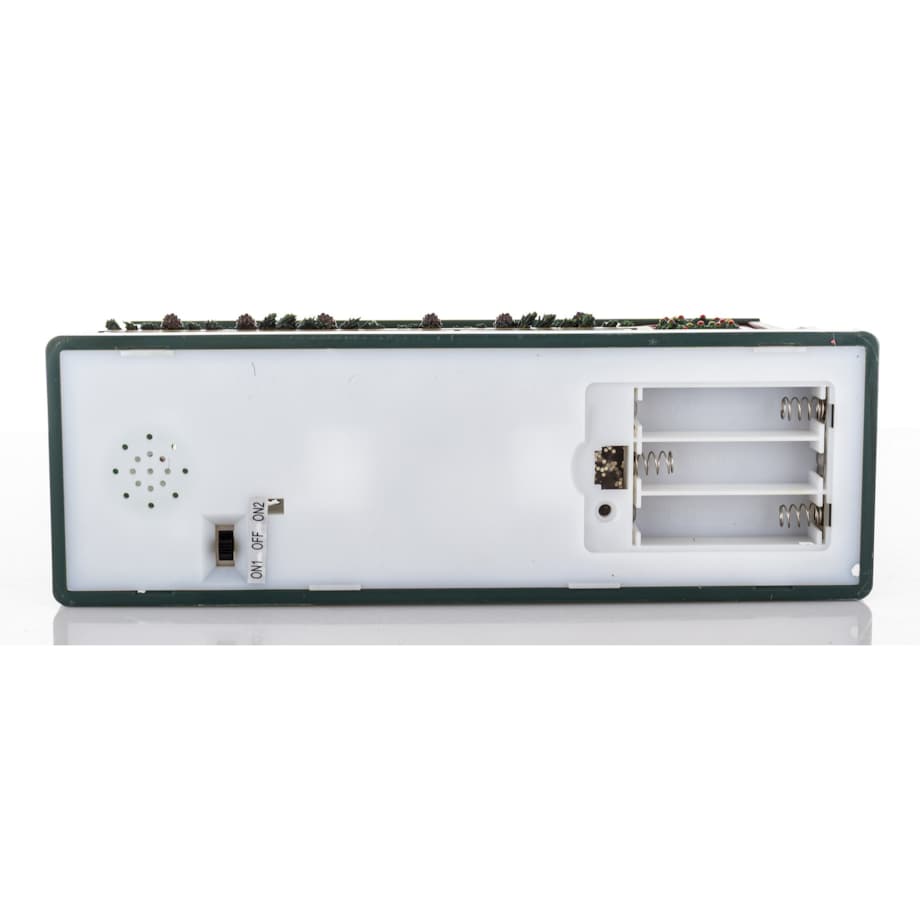 Dekoracja świąteczna SHOP 22x24x8 cm sklep z prezentami, LED i pozytywką