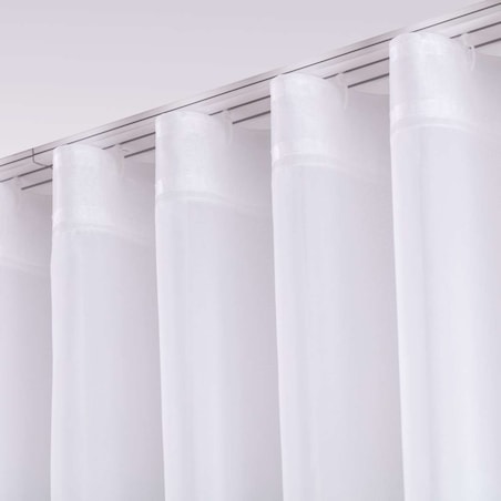 Firana na taśmie wave 300x245 biały natural look