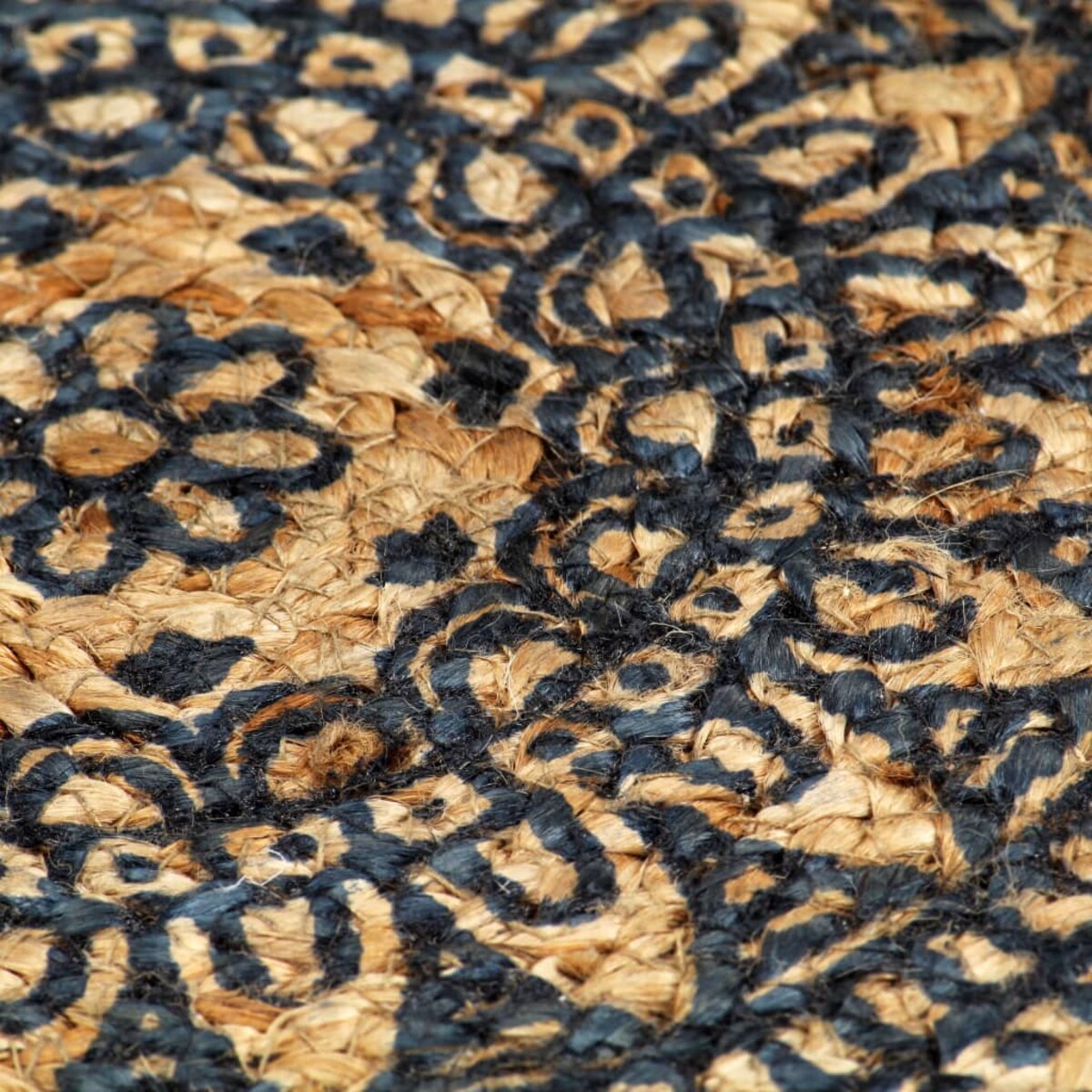 vidaXL Maty na stół, 4 szt., ciemnoniebieskie, 38 cm, okrągłe, juta