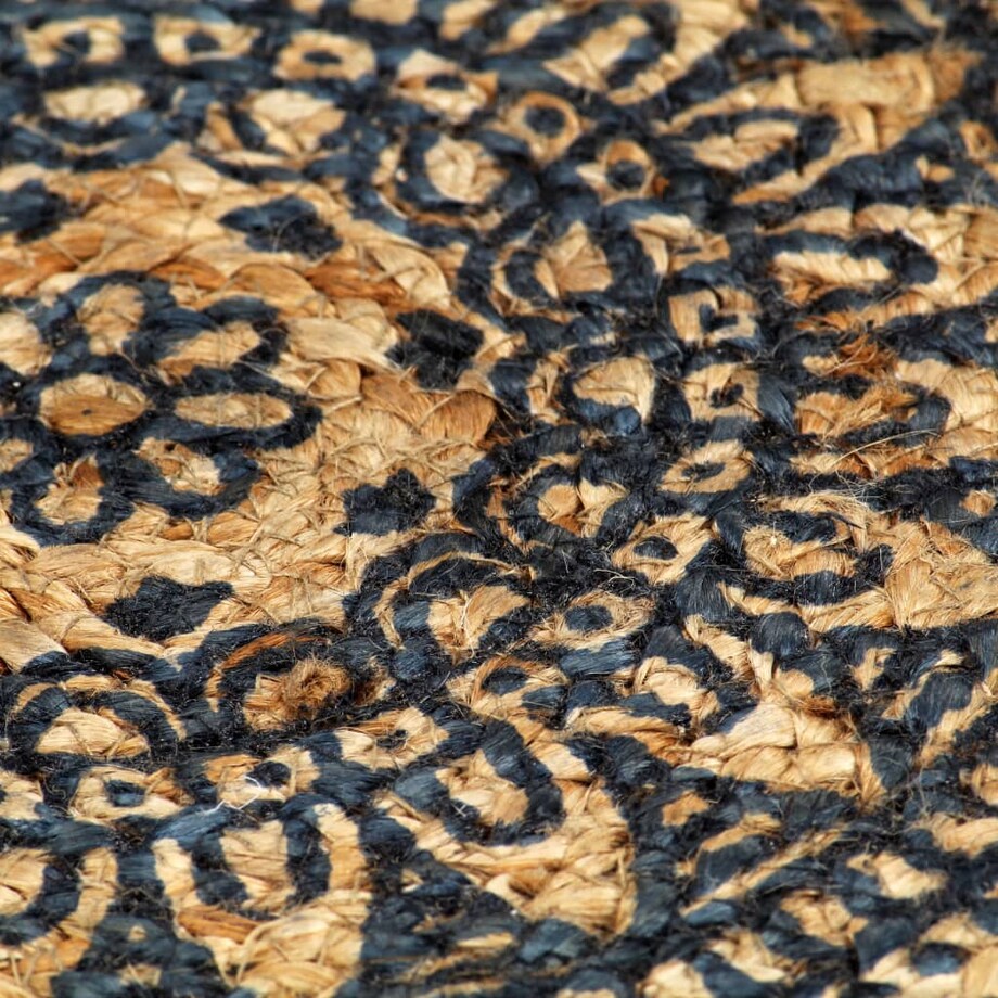 vidaXL Maty na stół, 4 szt., ciemnoniebieskie, 38 cm, okrągłe, juta