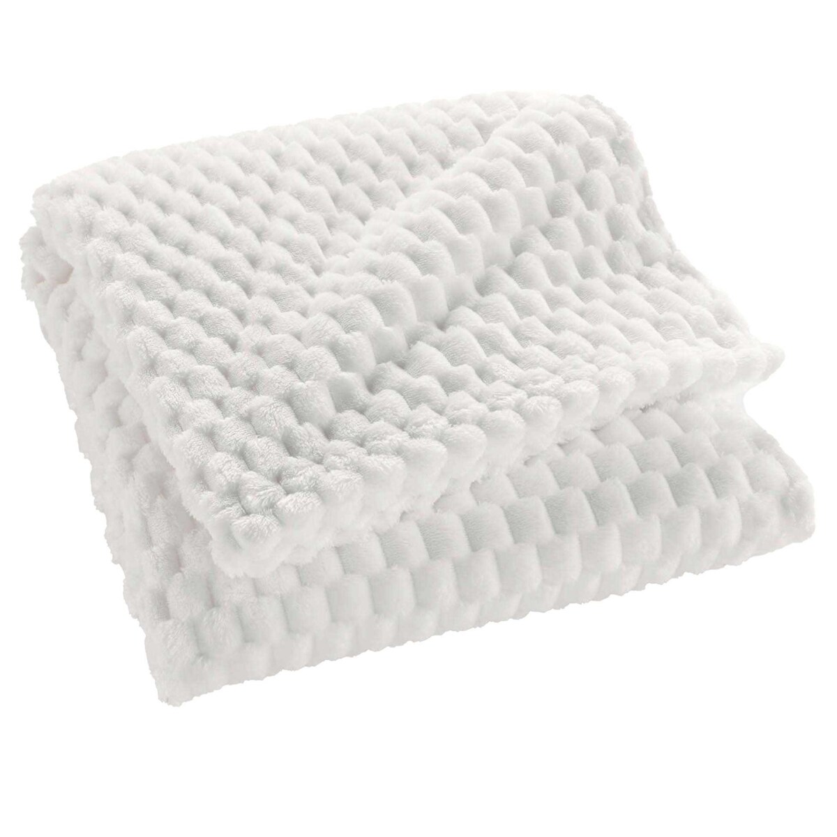 Narzuta na łóżko pikowana 150x125 cm AGOGE biała