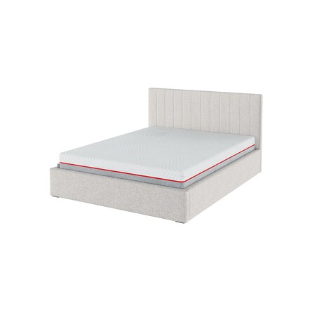 Mesonica Łóżko Bufo, pasy jasny beż 140x200