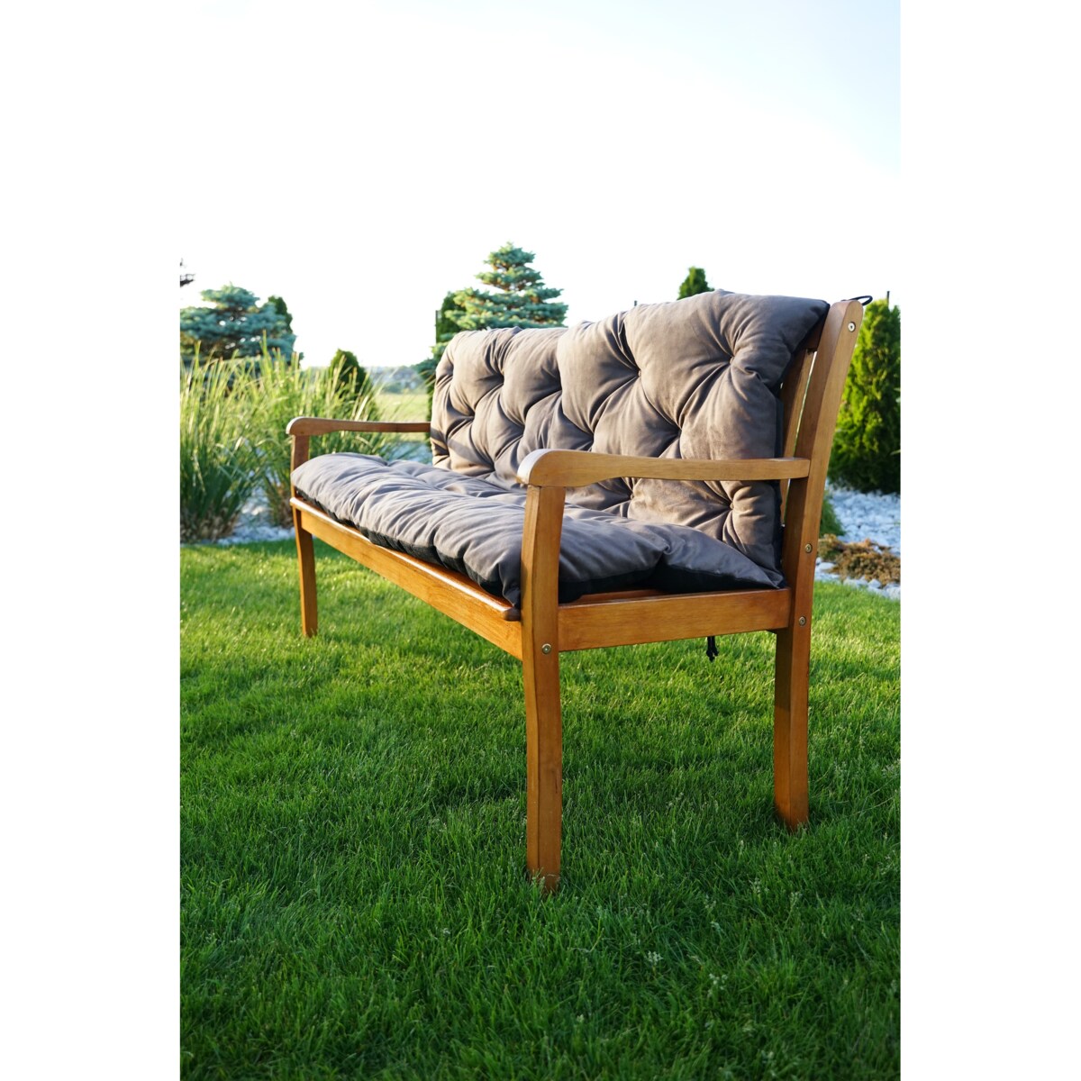 Poduszki na meble ogrodowe z oparciem, 100x50x50 cm, Brąz