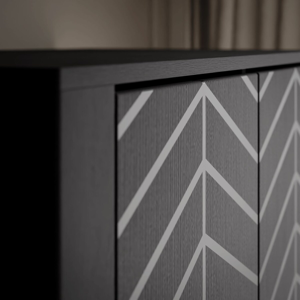 Dwudrzwiowa szafa LUMI 90 cm, czarna