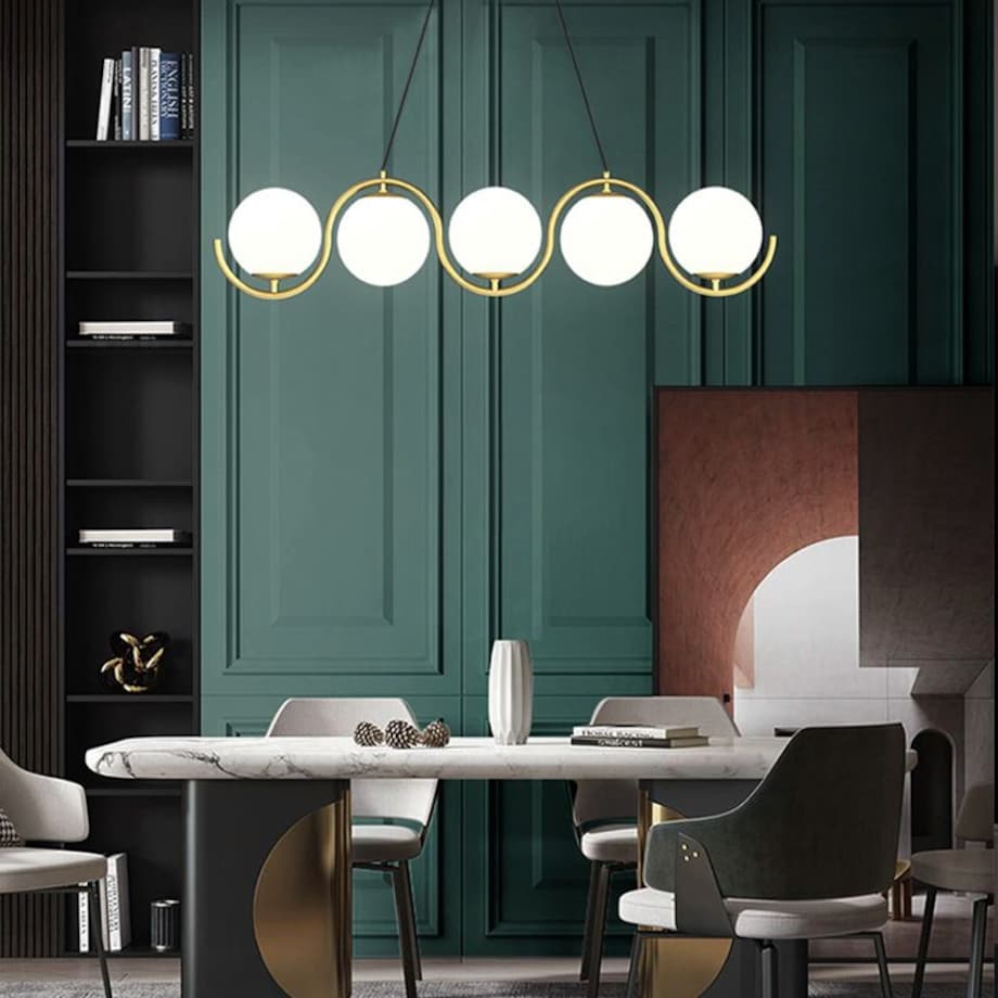 Lampa sufitowa wisząca złota 5xG9 APP1440-5CP