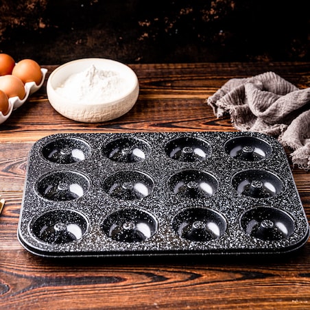 Forma do pieczenia 12 muffinów babeczek z powłoką nieprzywieralną KLAUSBERG