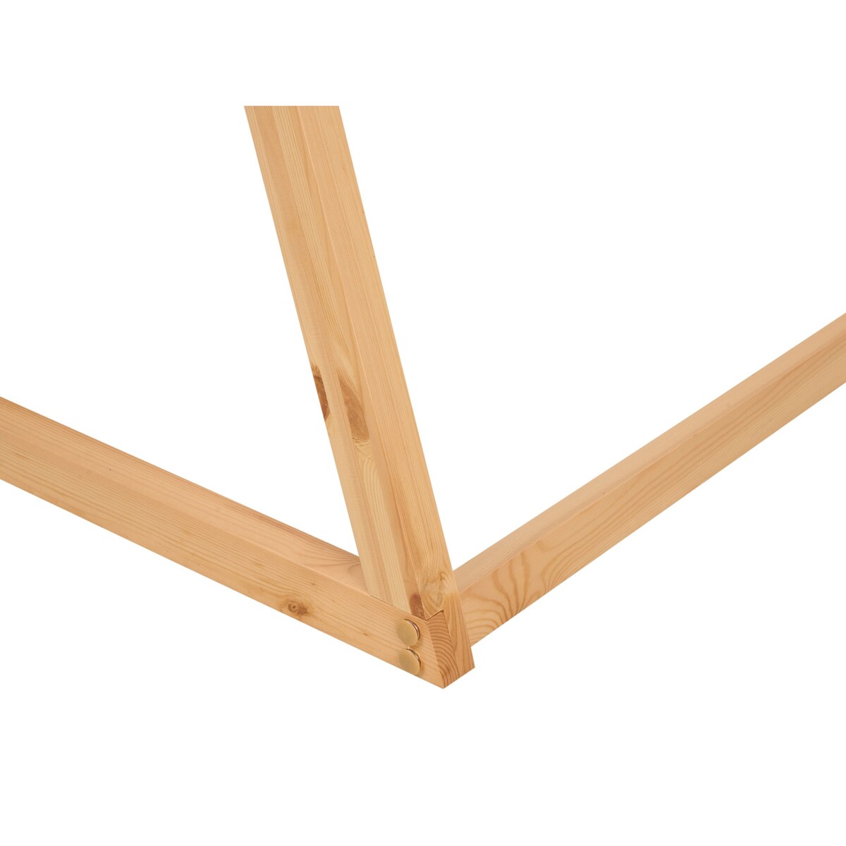 Łóżko dziecięce domek drewniane 90 x 200 cm jasne SAURAT