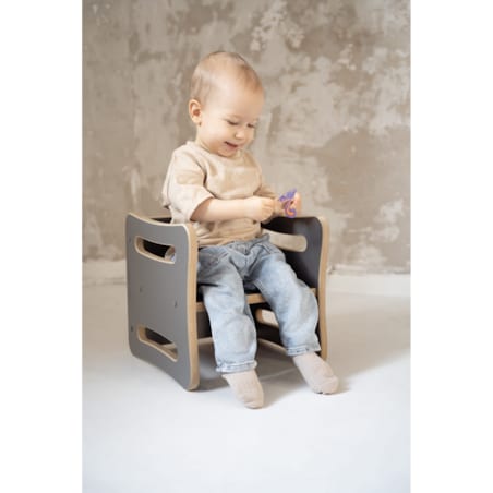 Krzesełko / stolik 2w1 SMALLY - szary