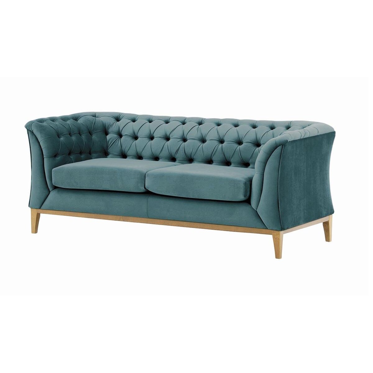 Sofa dwuosobowa Chesterfield Modern Wood-Velluto 12